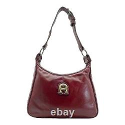 Vintage 60s 70s ETIENNE AIGNER Handmade Leather Handbag Shoulder Bag Convertible