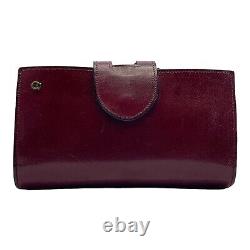 Vintage 60s 70s ETIENNE AIGNER Large Leather Wallet Clutch Bag Organizer RARE