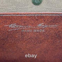 Vintage 60s 70s ETIENNE AIGNER Medium Handmade Leather Handbag Satchel Bag RARE