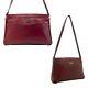 Vintage 60s 70s Etienne Aigner Medium Handmade Leather Shoulder Bag Handbag Red