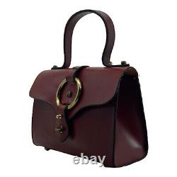 Vintage 60s 70s ETIENNE AIGNER Small Handmade Leather Handbag Satchel Bag RARE