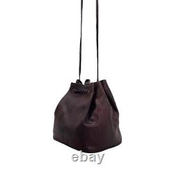 Vintage 60s 70s ETIENNE AIGNER Small Leather Bucket Bag Handbag Pouch Shoulder