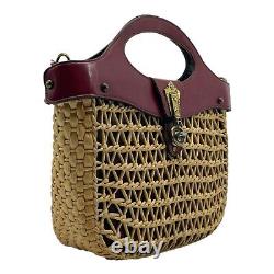 Vintage 60s ETIENNE AIGNER Handmade Leather Shoulder Bag Handbag OXBLOOD RARE