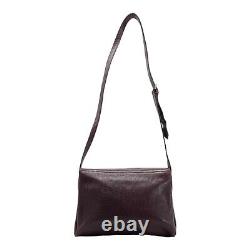 Vintage 70s C W MARIANELLI Medium Embossed Leather Handbag Shoulder Bag ITALY