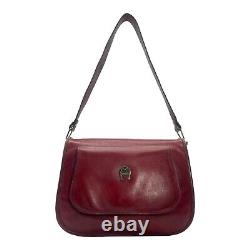 Vintage 70s ETIENNE AIGNER Handmade Leather Handbag Shoulder Bag OXBLOOD RARE