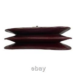 Vintage 70s ETIENNE AIGNER Handmade Medium Leather Handbag Shoulder Bag OXBLOOD