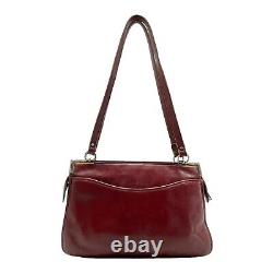 Vintage 70s ETIENNE AIGNER Medium Leather Satchel Bag Handbag Shoulder OXBLOOD