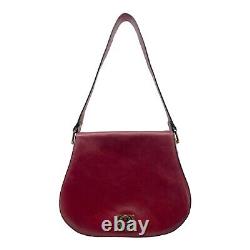 Vintage 70s ETINNE AIGNER Large Handmade Leather Shoulder Bag Handbag OXBLOOD