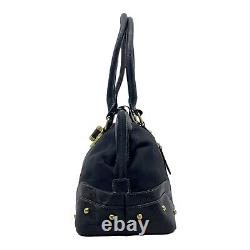 Vintage 80s 90s ETIENNE AIGNER Herringbone Leather Satchel Handbag Doctor Bag