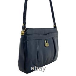 Vintage 80s 90s ETIENNE AIGNER Medium Leather Shoulder Bag Handbag Crossbody NOS
