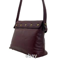 Vintage 80s 90s ETIENNE AIGNER Medium Soft Leather Shoulder Bag Handbag OXBLOOD