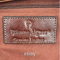 Vintage 80s 90s ETIENNE AIGNER Medium Woven Leather Shoulder Bag Handbag NOS