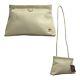Vintage 80s 90s Etienne Aigner Soft Leather Clutch Bag Handbag Shoulder Bone Nwt