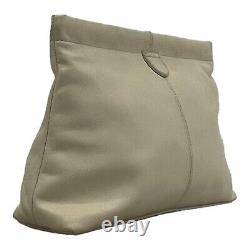 Vintage 80s 90s ETIENNE AIGNER Soft Leather Clutch Bag Handbag Shoulder BONE NWT