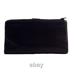 Vintage 80s ETIENNE AIGNER Leather Organizer Clutch Bag Handbag Wallet OXBLOOD