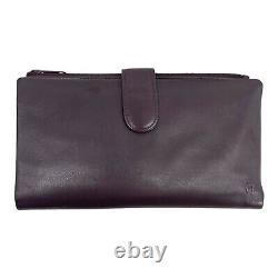 Vintage 80s ETIENNE AIGNER Leather Organizer Clutch Bag Handbag Wallet OXBLOOD