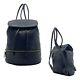 Vintage 90s Etienne Aigner Large Soft Leather Sling Bag Backpack Handbag Black