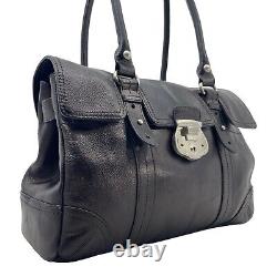 Vintage 90s ETIENNE AIGNER XL Leather Satchel Bag Handbag Tote Structured Doctor