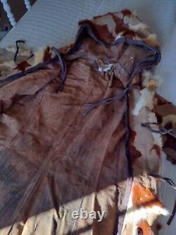 Vintage Genuine Leather and Suede Coat Stunning