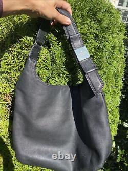 Vintage Kate Spade New York Large Black Hobo Bag Black Genuine Leather