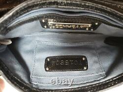 Vintage Lockheart Blk Patent Cell Phone Shoulder Handbag Convertible Clutch $350