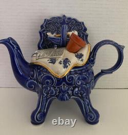 Vtg Garden Real Old Willow Chair Teapot 1998 Royal Doulton By Cardew Design Rare